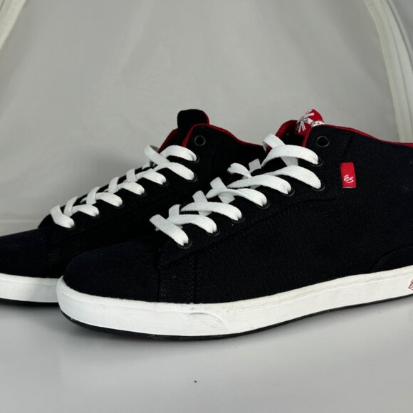 VTG 1995 Es Danny Garcia HI Black/White/Red Skateboarding shoes Size 9 NWOT - Picture 4 of 13